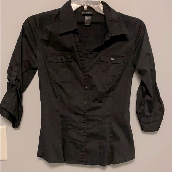 H&M black button down 4 - Picture 1 of 4